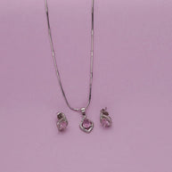 Blush Pear Pendant Set in 92.5 Silver
