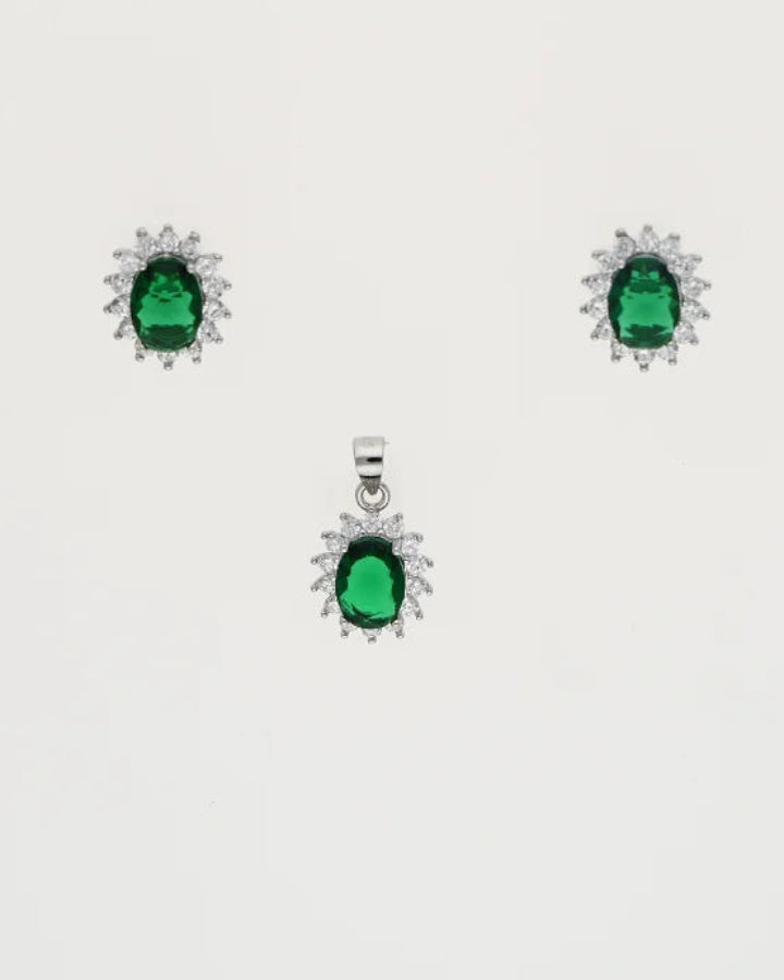 Oval Charm Duo in 92.5 Silver