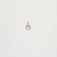 Rosette Square Pendant Set in 92.5 Silver