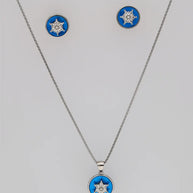 Celestial Spin Pendant Set  in 92.5 Silver