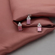 Blush Radiance Pendant Set in 92.5 Silver