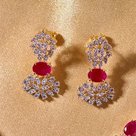 Emerald Radiance Ruby Necklace in 92.5 Silver