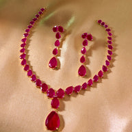 Ruby Teardrop Legacy Necklace