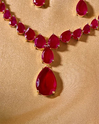 Ruby Teardrop Legacy Necklace