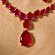 Ruby Teardrop Legacy Necklace