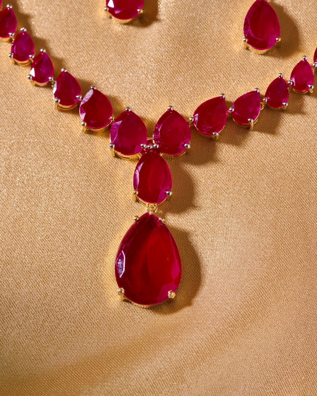 Ruby Teardrop Legacy Necklace