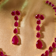 Ruby Teardrop Legacy Necklace