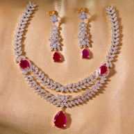 Ratnarekha Ruby Layered Necklace