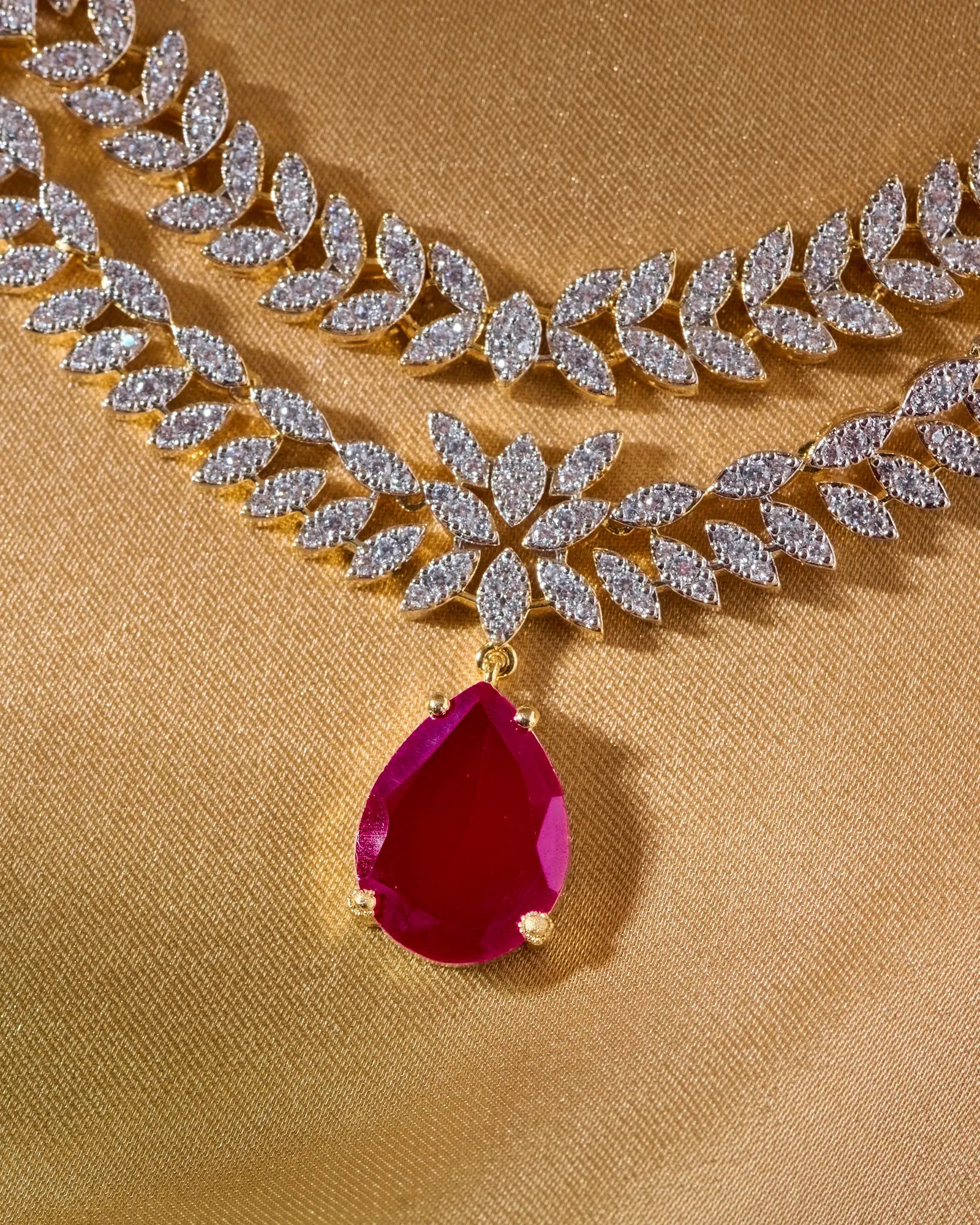 Ratnarekha Ruby Layered Necklace