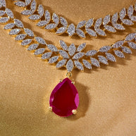 Ratnarekha Ruby Layered Necklace
