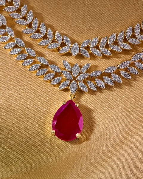 Ratnarekha Ruby Layered Necklace