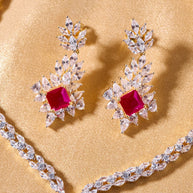 Ruby Square Heritage Necklace