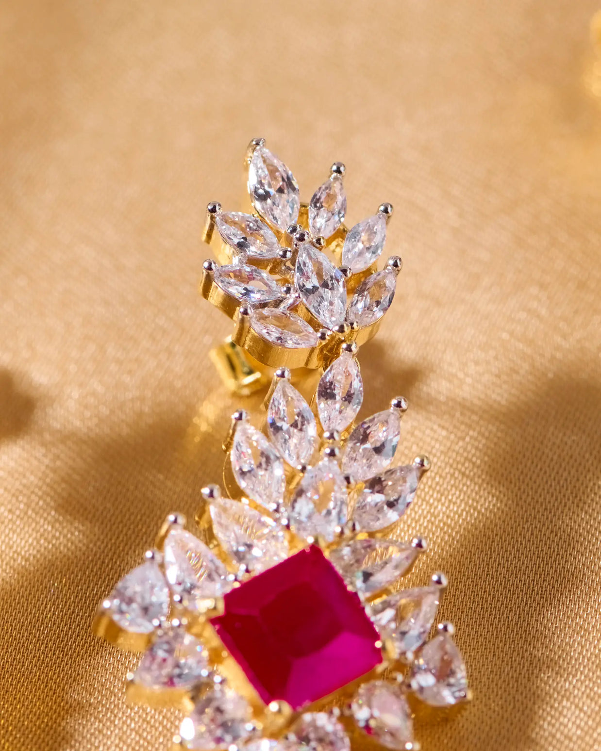 Ruby Square Heritage Necklace