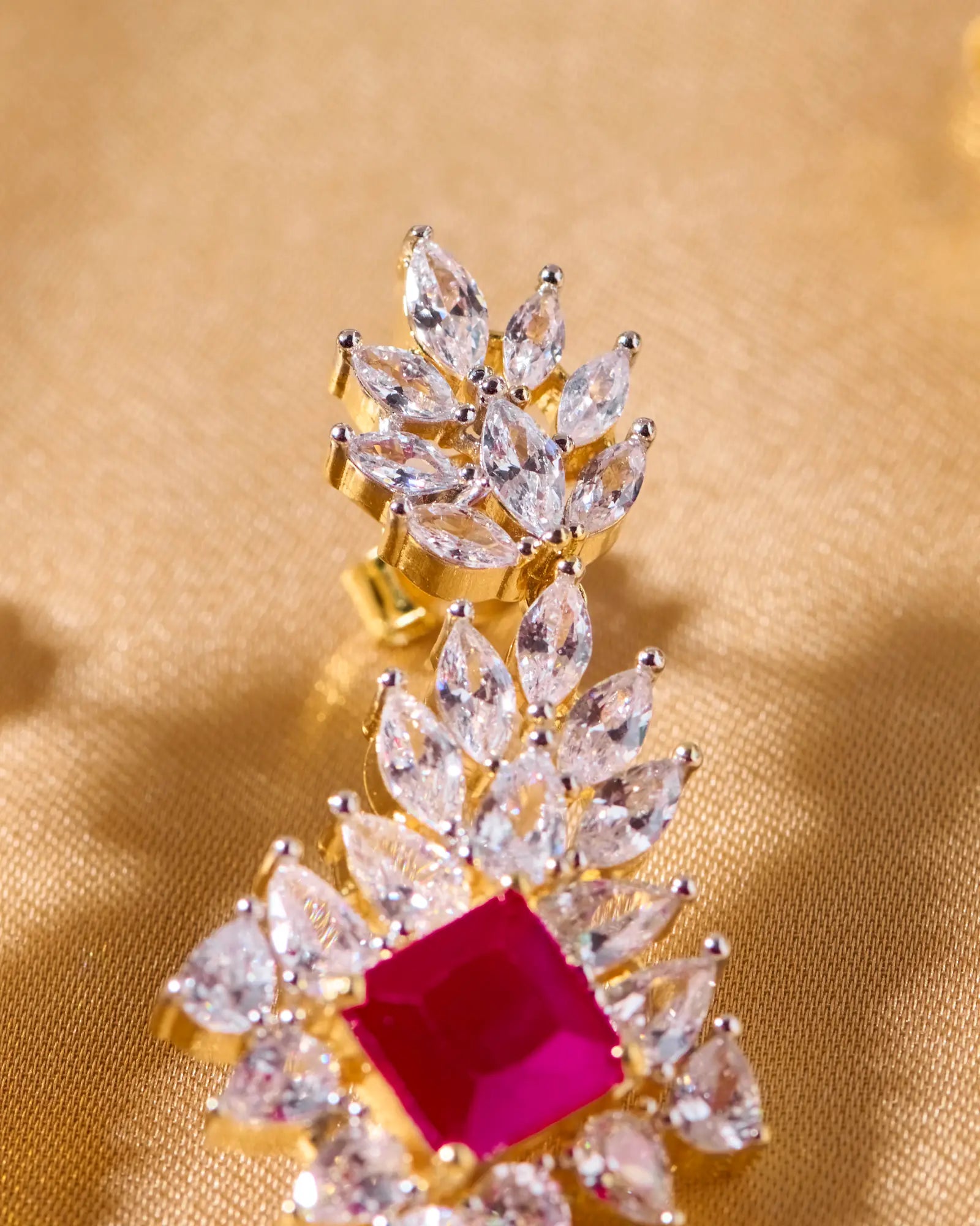 Ruby Square Heritage Necklace