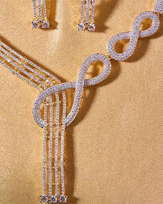 Infinity Necklace in 92.5 Silver