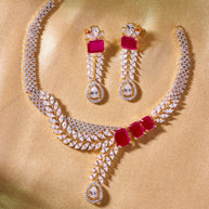 Ruby Shringar Heritage Necklace