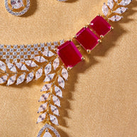 Ruby Shringar Heritage Necklace