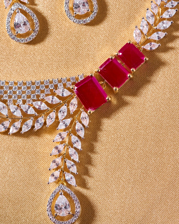 Ruby Shringar Heritage Necklace
