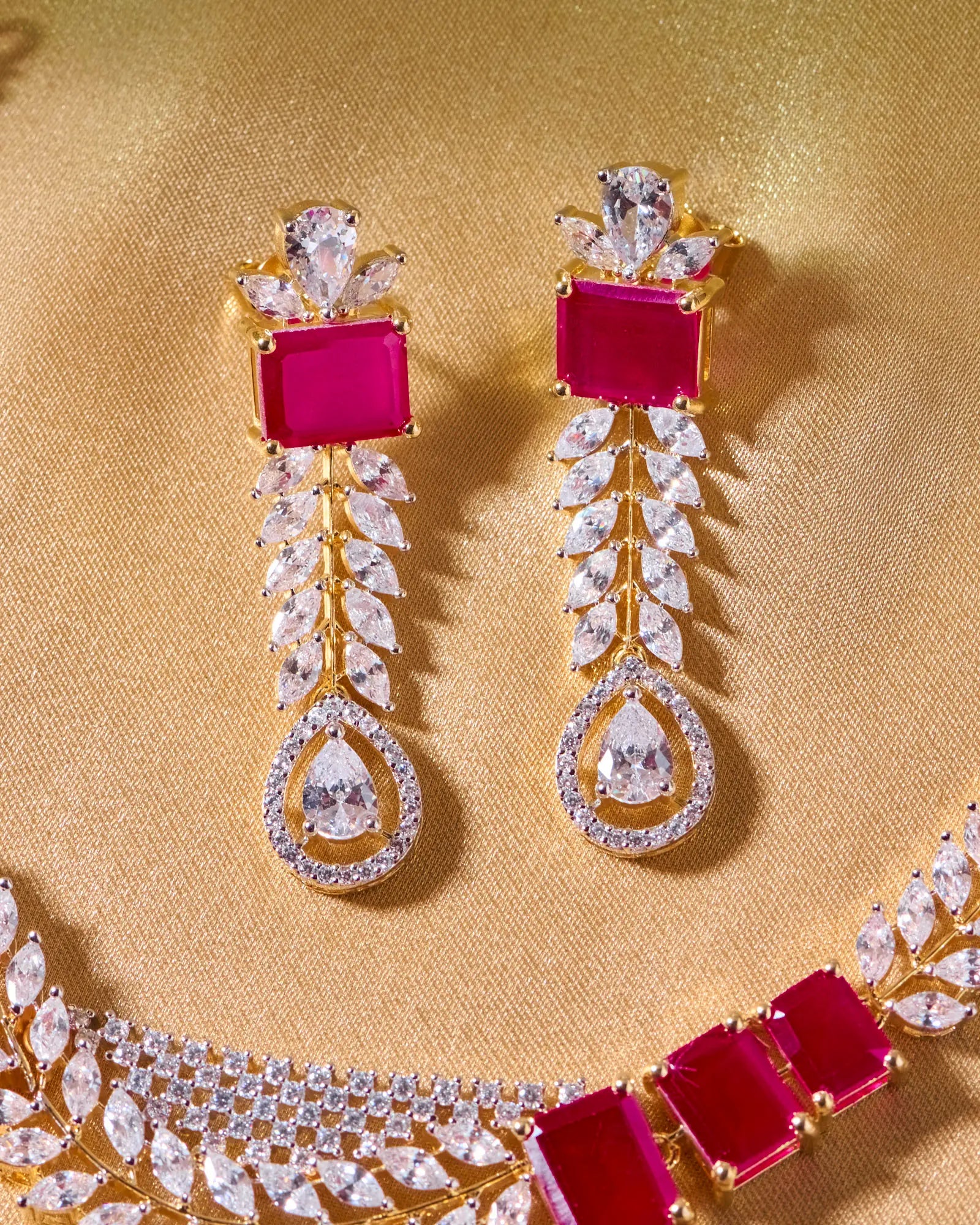 Ruby Shringar Heritage Necklace