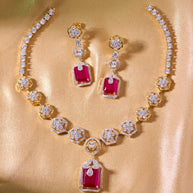 Ruby Pushpanjali Necklace