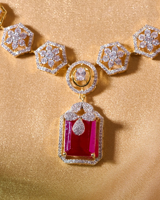 Ruby Pushpanjali Necklace