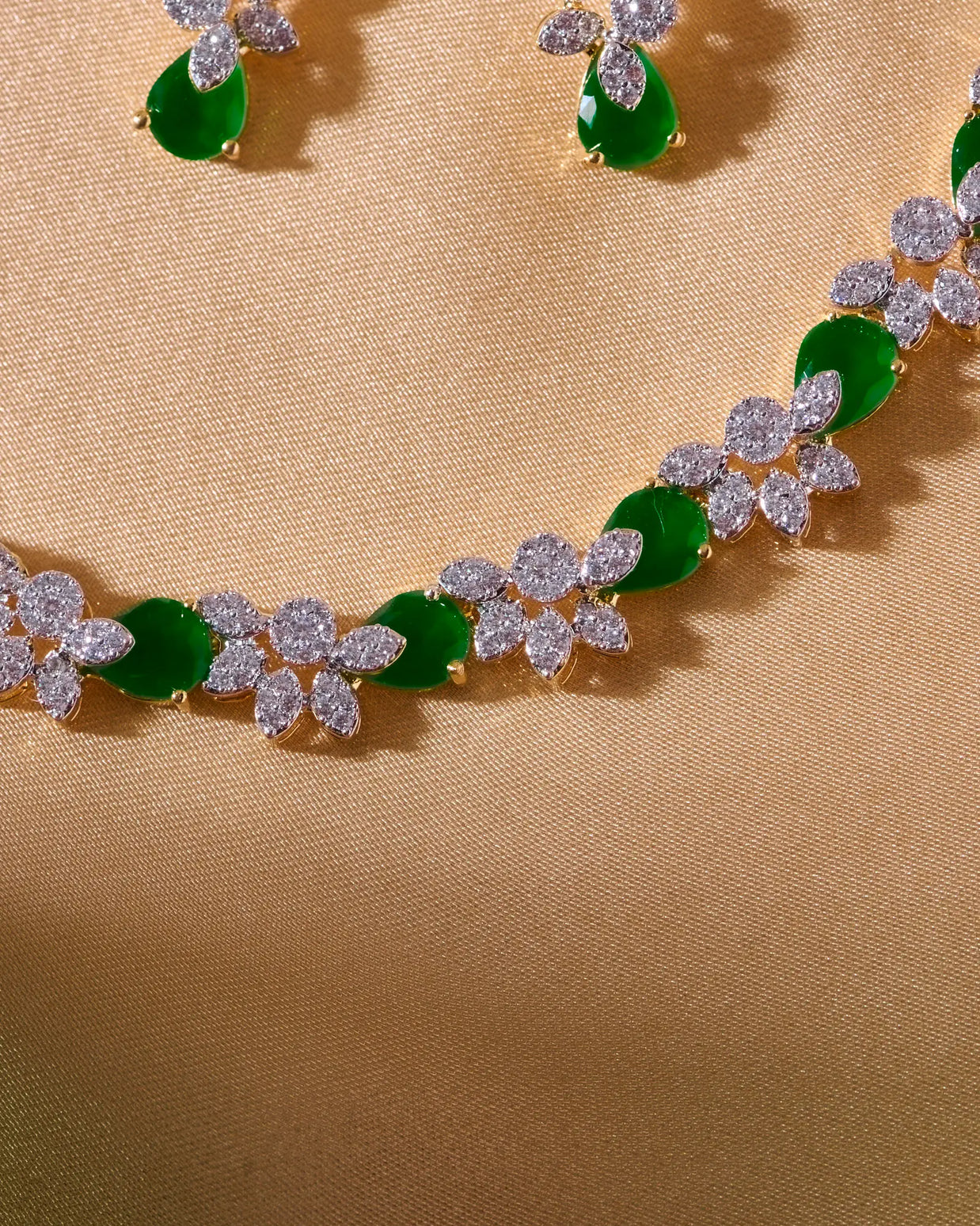 Pushpanjali Emerald Necklace