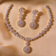 Chandrika White Stone Necklace