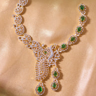 Mayurrekha Emerald Peacock Necklace