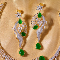Vanasree Emerald Leaf Necklace