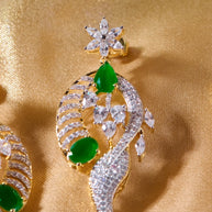 Vanasree Emerald Leaf Necklace