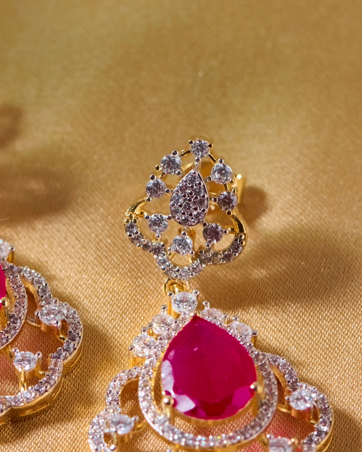 Silsila Ruby Bloom Necklace