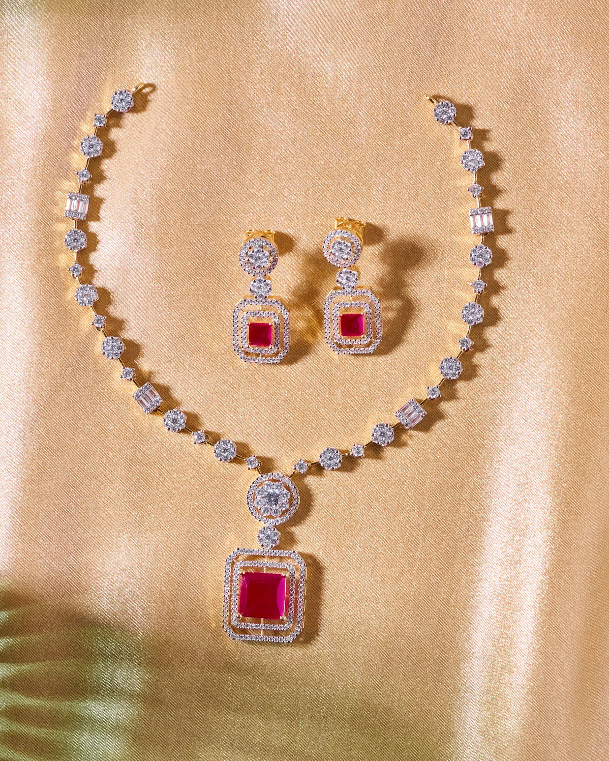 Silsila Ruby Radiance Necklace