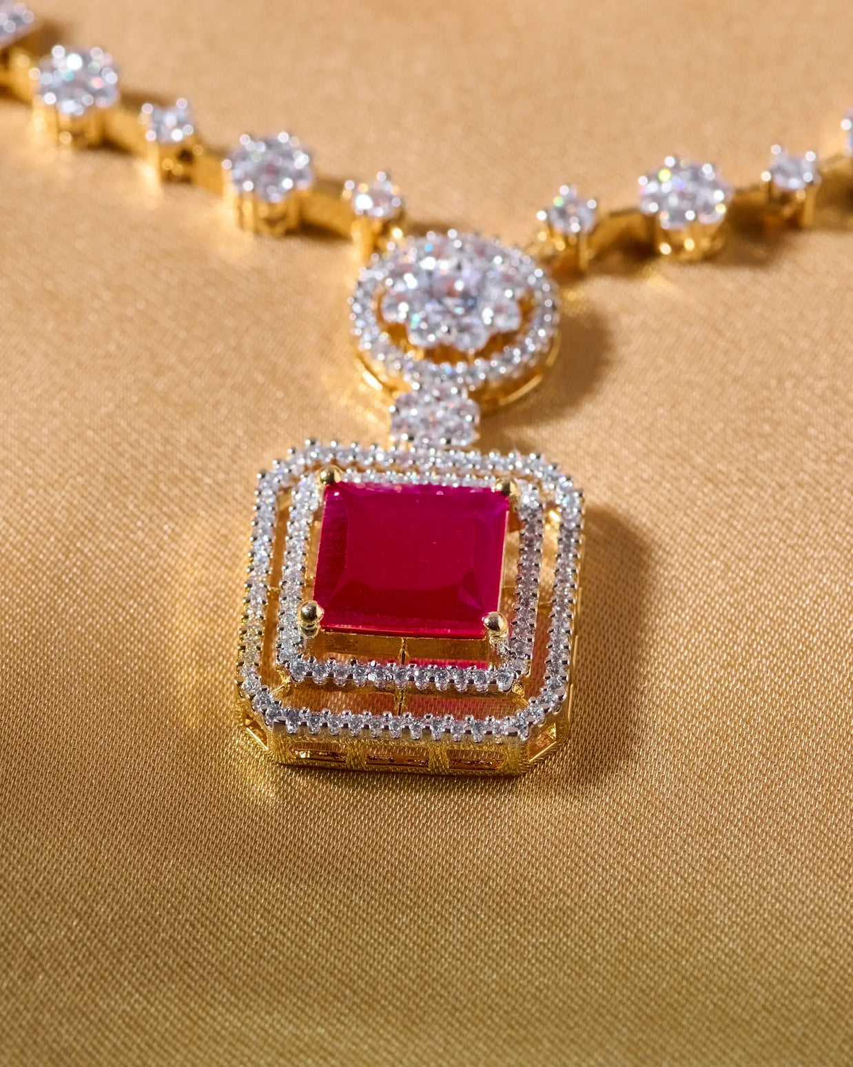 Silsila Ruby Radiance Necklace