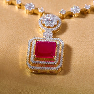 Silsila Ruby Radiance Necklace