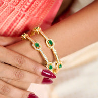 Silsila Emerald Harmony Bangle