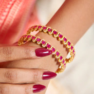 Silsila Ruby Shakti Bangle