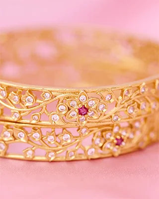 Silsila Rohini Bangle in 92.5 Silver