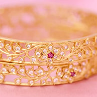 Silsila Rohini Bangle in 92.5 Silver