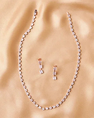 Silsila Rose Radiance Necklace in 92.5 Silver