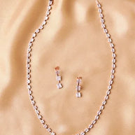 Silsila Rose Radiance Necklace in 92.5 Silver