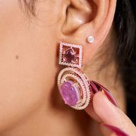 Silsila Amethyst Glow Rose Gold Necklace