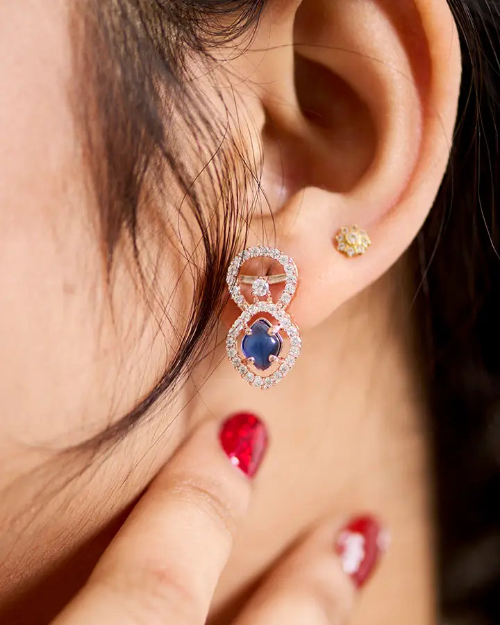 Silsila Ocean Bliss Rose Gold Necklace in 92.5 Silver