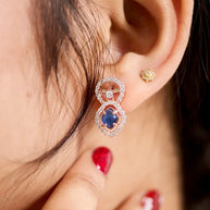 Silsila Ocean Bliss Rose Gold Necklace in 92.5 Silver