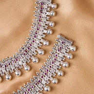 Silsila Antique Jaipur Payal in 92.5 Silver