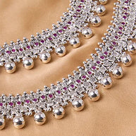 Silsila Antique Jaipur Payal in 92.5 Silver