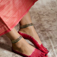 Silsila Antique Gold-Plated Jaipur Payal