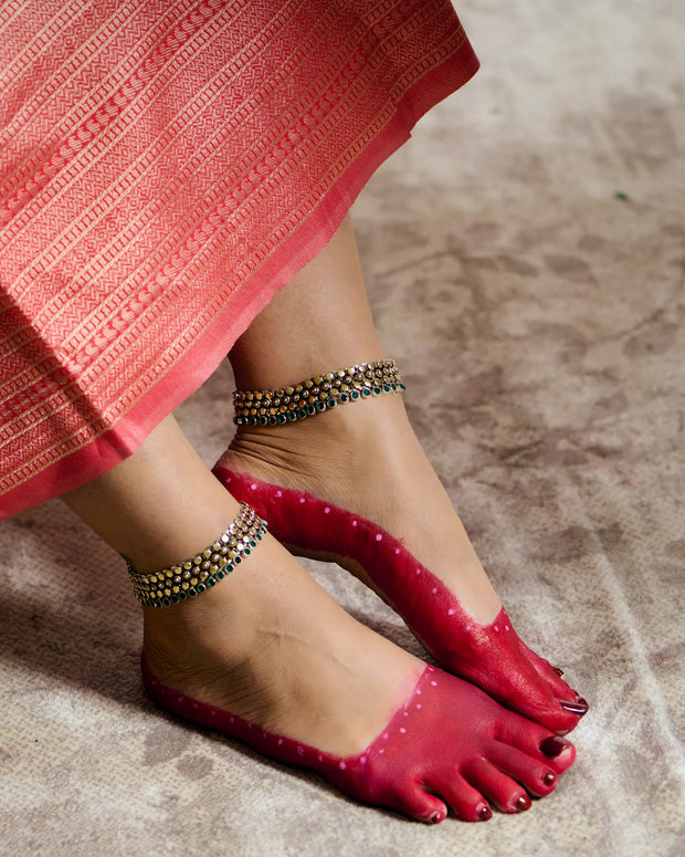 Silsila Antique Gold-Plated Jaipur Payal