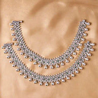 Silsila Oxidized Jaipur Payal in 92.5 Silver