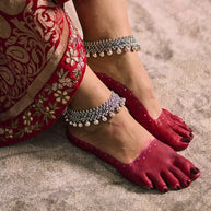 Silsila Oxidized Jaipur Payal in 92.5 Silver