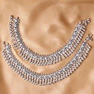 Silsila Oxidized Jaipur Payal in 92.5 Silver